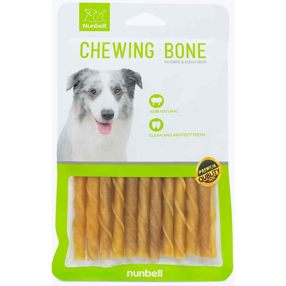 Nunbell Köpek Ödülü Naturel Burgu Çubuk 12 Cm 6 Gr 25’li